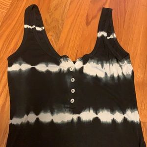 Vici tie-dye henley bodysuit, NWOT, size Large